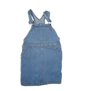 Vintage Esprit Denim Overall Dress 90s Y2K Jean Jumper Pinafore Adjustable M